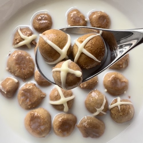 Hot Cross Bun Cereal Puffs