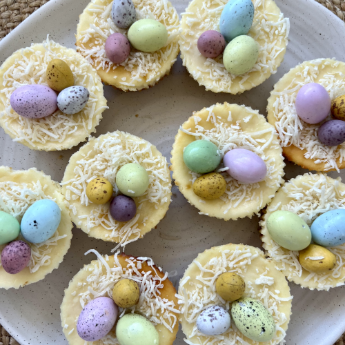 Mini Easter Cheesecakes