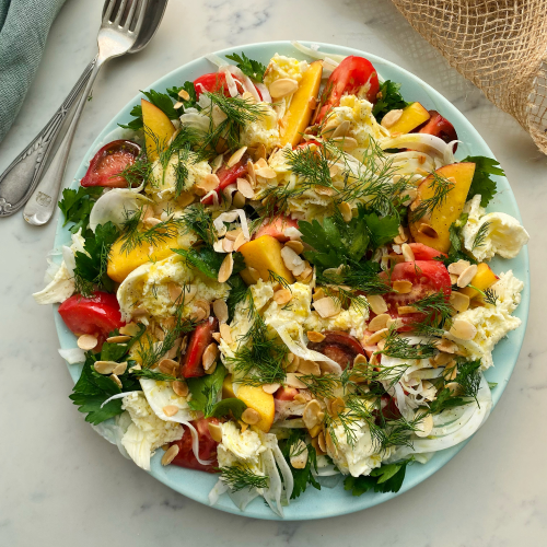 FENNEL, NECTARINE & MOZZARELLA SALAD